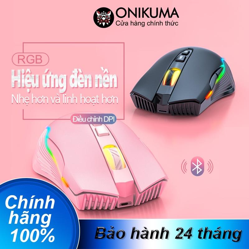 Chuột chơi game có dây ONIKUMA và chuột Bluetooth không dây có thể sạc lại với đèn RGB [Hàng chính hãng