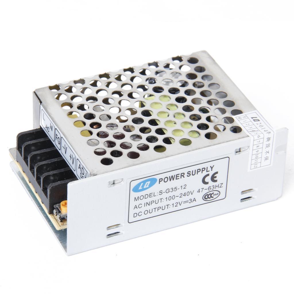 AC 100-240V to 12V DC Regulated Switching Power Supply Converter Transformer