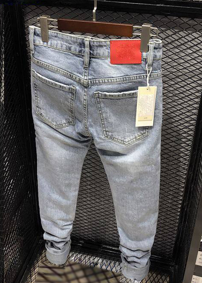 Quần Bò Nam Wash Bạc Chất Mịn JEANBAC03
