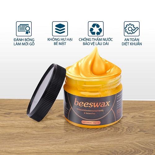 Sáp Ong Beewax Đánh Bóng Đồ Gỗ Bàn Ghế Tủ Sàn Nhà 100% Từ Thiên Nhiên