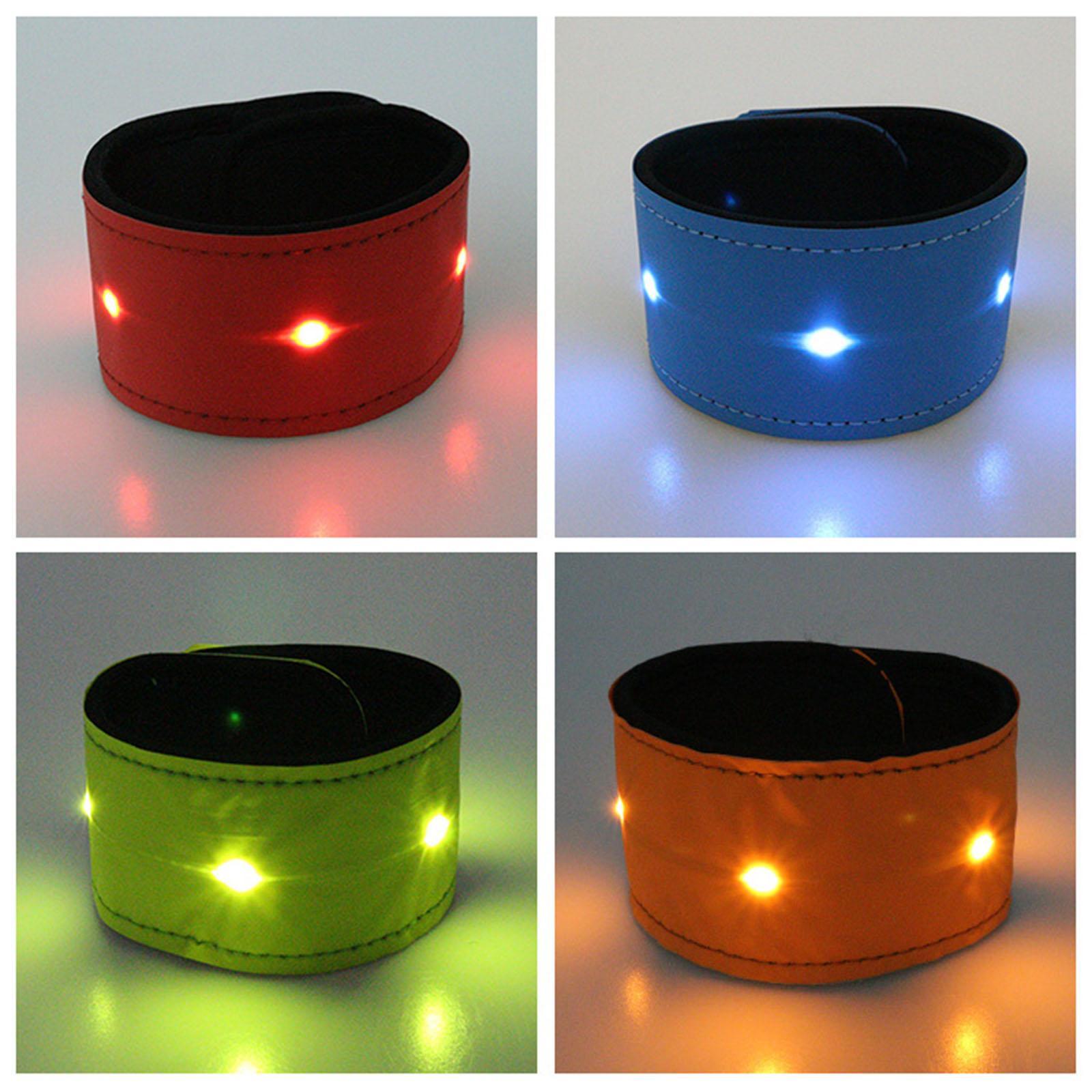 2x Reflective Safety Leg Belt LED Horse Leg Strap Night Cycling Walking Running