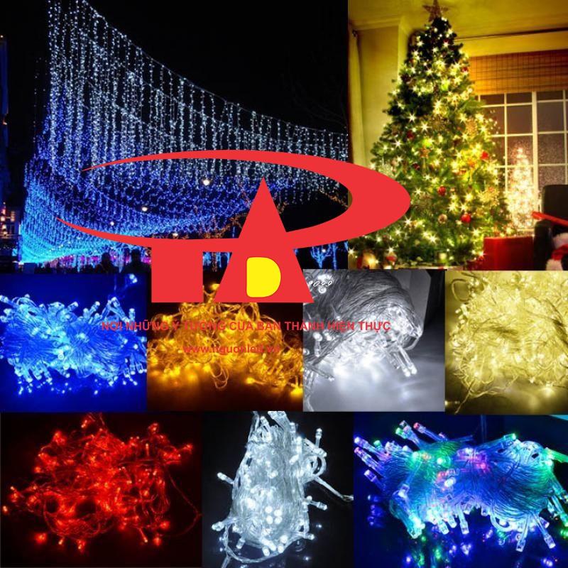 Combo (30 Dây Đèn Led Chớp 7M Màu Vàng, Loại Tốt, Giá Rẻ, Nên Mua) Đèn Led Trang Trí Noel, Đèn Led Trang Trí Cây Thông.