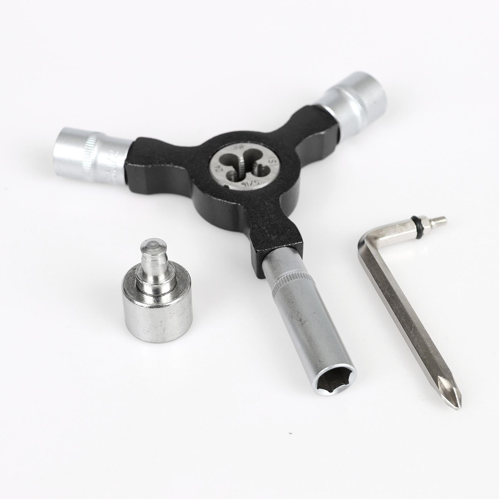 Skateboard Tools Skate Y Tool Multi Skate Wheels Roller Repair Wrench Blue