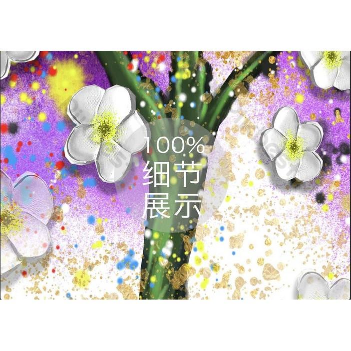 Tranh dán tường Hoa mai may mắn, tranh dán tường 3d hiện đại MS1116116
