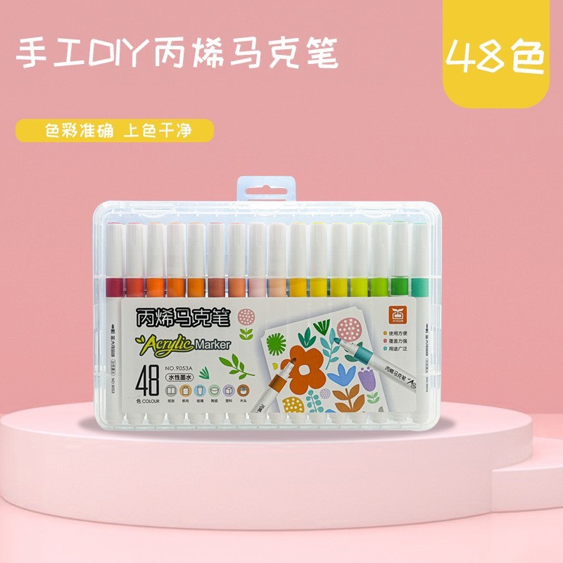[60 màu] Bút Màu Acrylic Marker Cao Cấp Màu Sắc Tươi Sáng - Bút Lông Màu cho bé