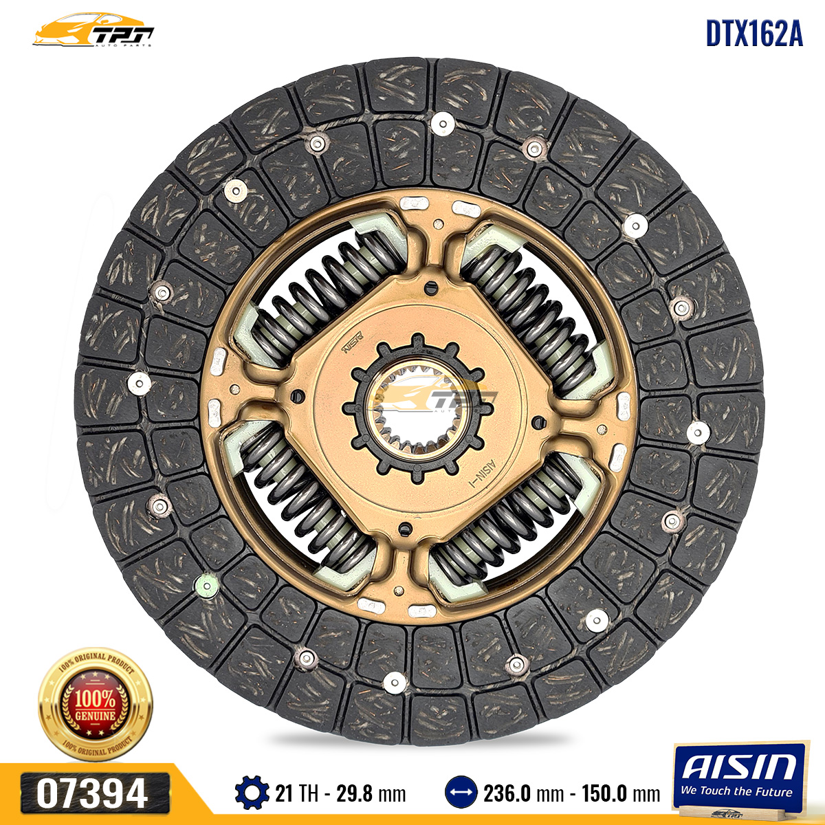 Lá Côn/ Lá Bố Ly Hợp Toyota INNOVA 2006-2022 [21R - 236mm] AISIN - Japan