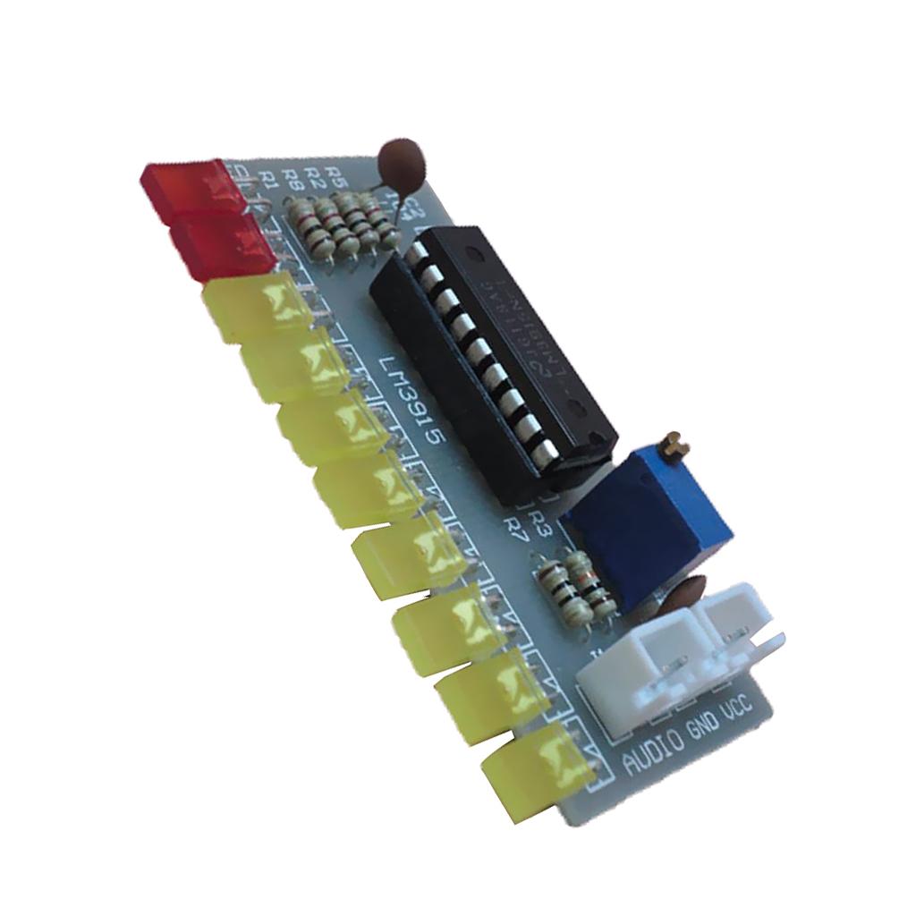 Audio Level Indicator Kit LM3915 DIY Module DC9V-12V 10 Segment DC9V-12V