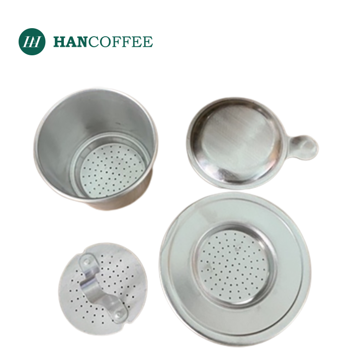 Phin Cà Phê HANCOFFEE Nhôm Vinalu Cao Cấp size 7 cứng cáp, siêu bền