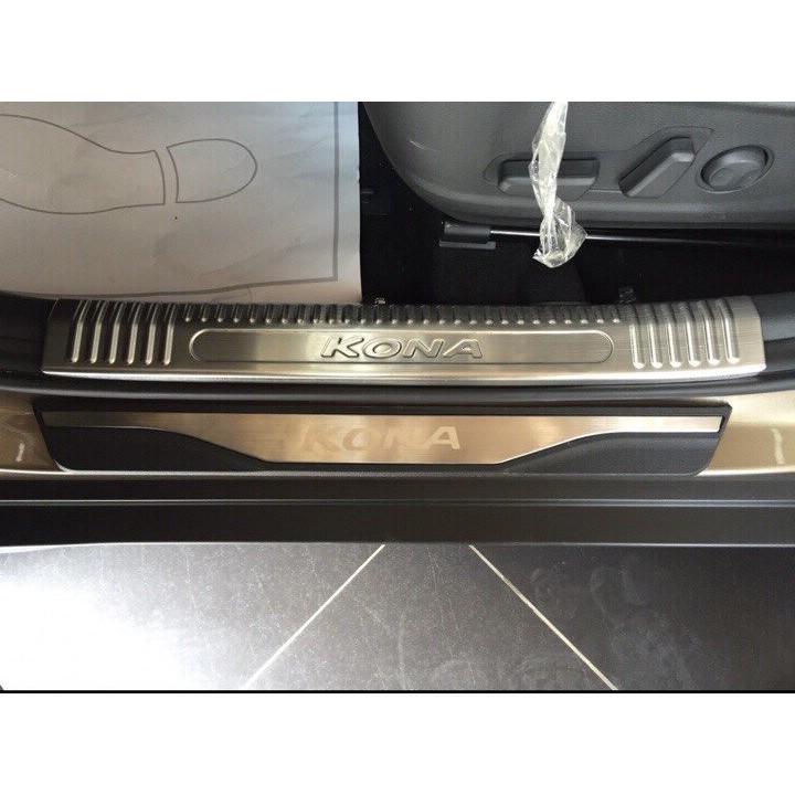 Ốp bậc Inox Dành Cho Xe Hyundai Kona 2018 2019 2020 2021
