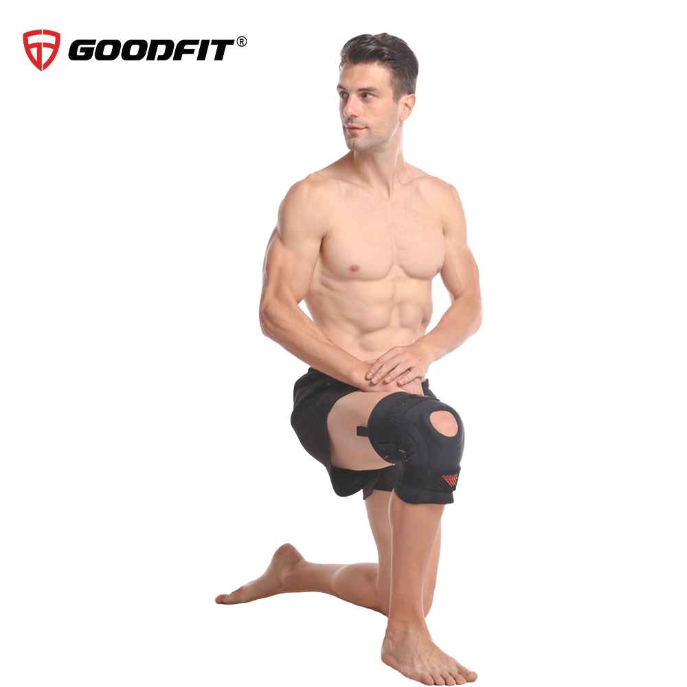 Đai bảo vệ đầu gối cao cấp GoodFit GF525K giúp tránh chấn thương, dùng trong tập Gym, bóng chuyển, chạy bộ