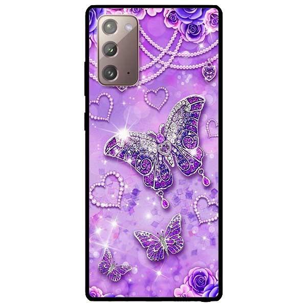 Ốp lưng dành cho Samsung Galaxy Note 20 - Note 20 Ultra - mẫu Bướm Hoa Xanh