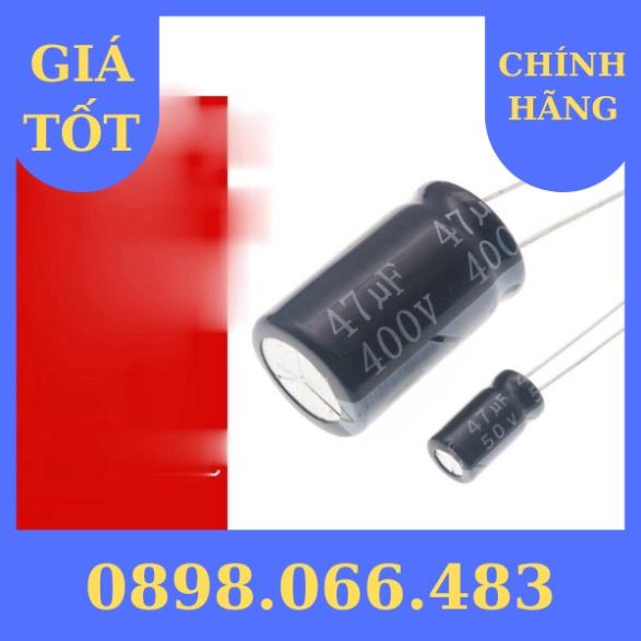 Tụ Điện Điện Phân Nội Tuyến 47Uf 10V 16V 25V 35V 50V 63V 100V 250V 400V 450V Vàng Xanh Tần Số Cao hàng nhập