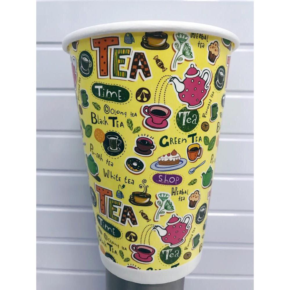 Ly trà sữa 16oz in sẵn họa tiết - SL 2.000 cái