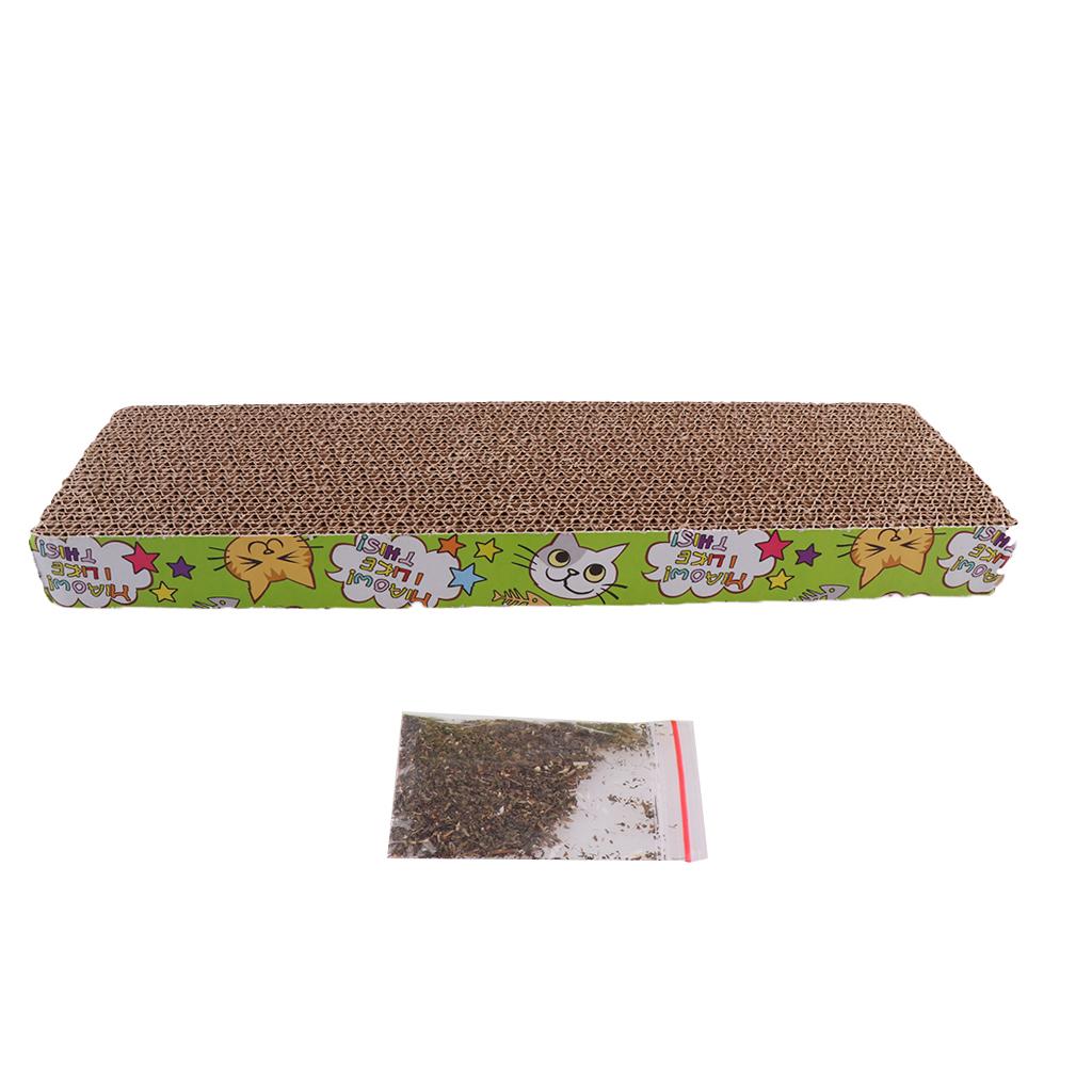 Corrugated Cardboard Cat kitten Scratcher Scratching Board Pad Post Bed Toy