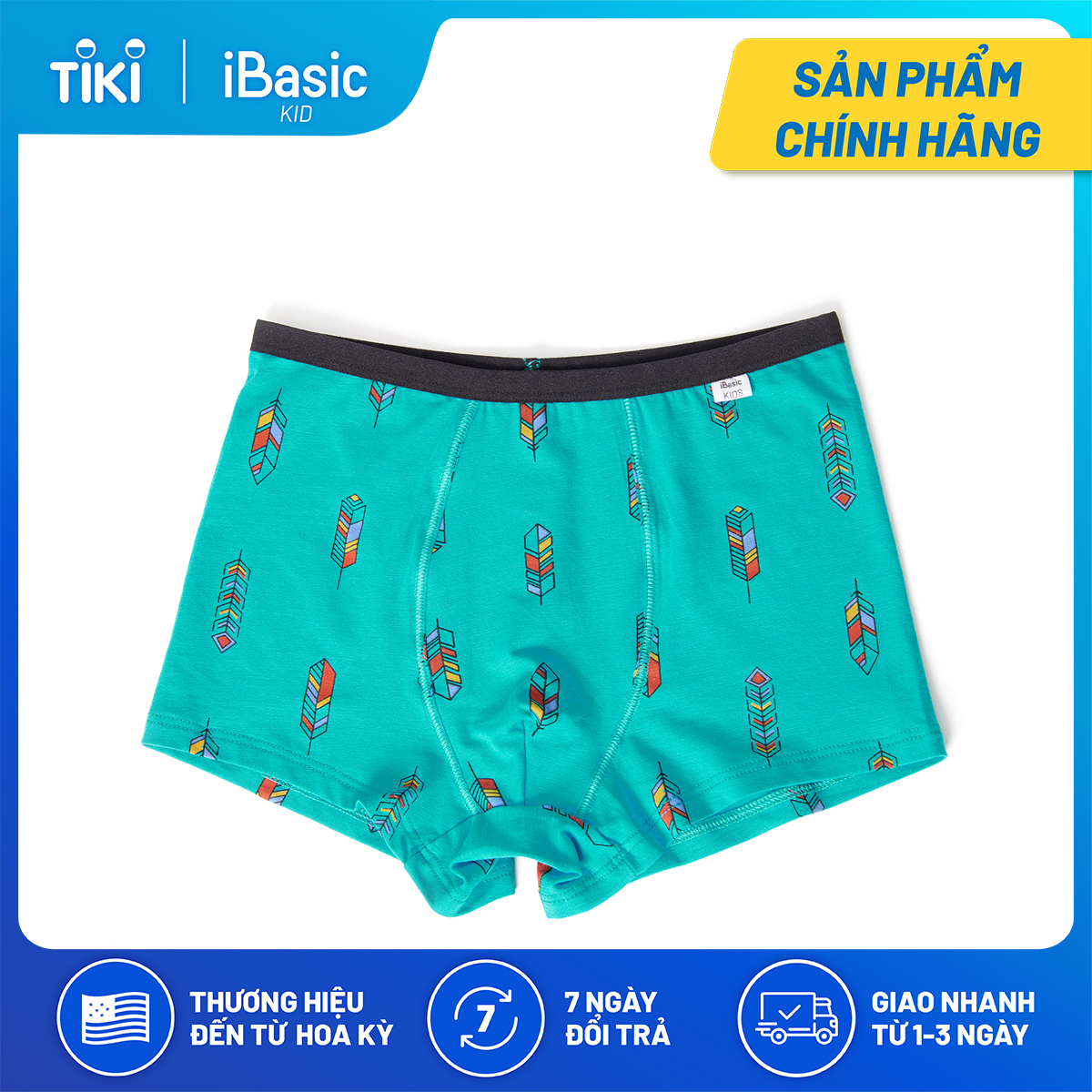 Quần lót bé trai cotton đùi iBasic PANB025