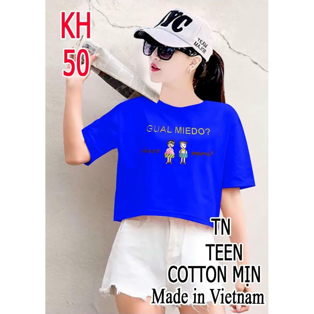 ÁO THUN CROPTOP PHOM RỘNG CO GIÃN SHOP PHƯƠNG CHÂU