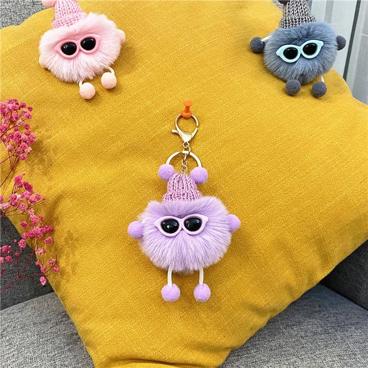 Móc khóa Gấu Bông mềm cao cấp đẹp cute hình thú dễ thương phụ kiện túi xách MK8 - Rockcow