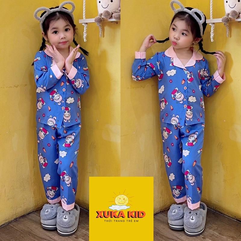 Pijama dài tay hoạ tiếc dễ thương bé gái