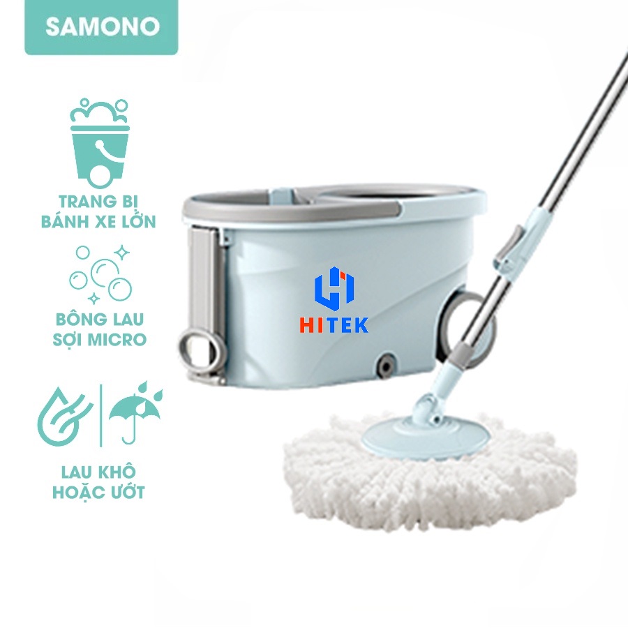 Bộ cây lau nhà thông minh xoay 360 độ SAMONO SCM012 All in One - Hàng chính hãng