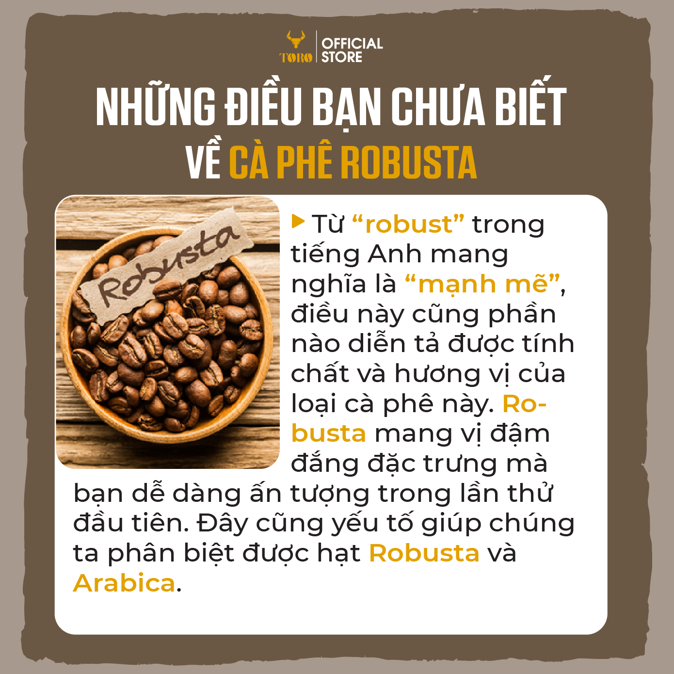 [1KG] Bộ Mix Cà Phê Bột Toro Robusta &amp; Toro Culi Robusta Nguyên Chất 100% | 500GR/Gói | TORO FARM