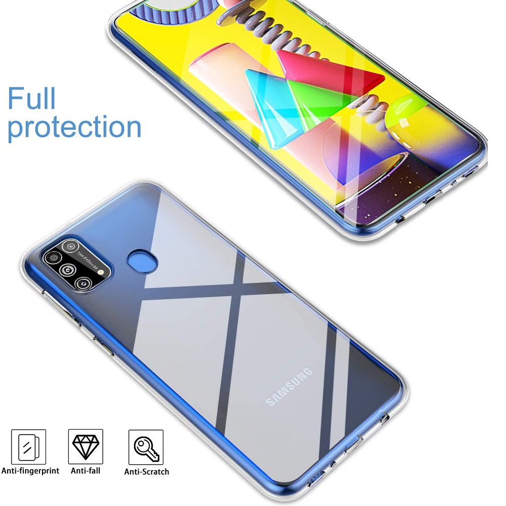 Ốp lưng dẻo silicon cho Samsung Galaxy M31 hiệu HOTCASE Ultra Thin siêu mỏng 0.6mm, chống trầy, chống bụi - Hàng nhập khẩu