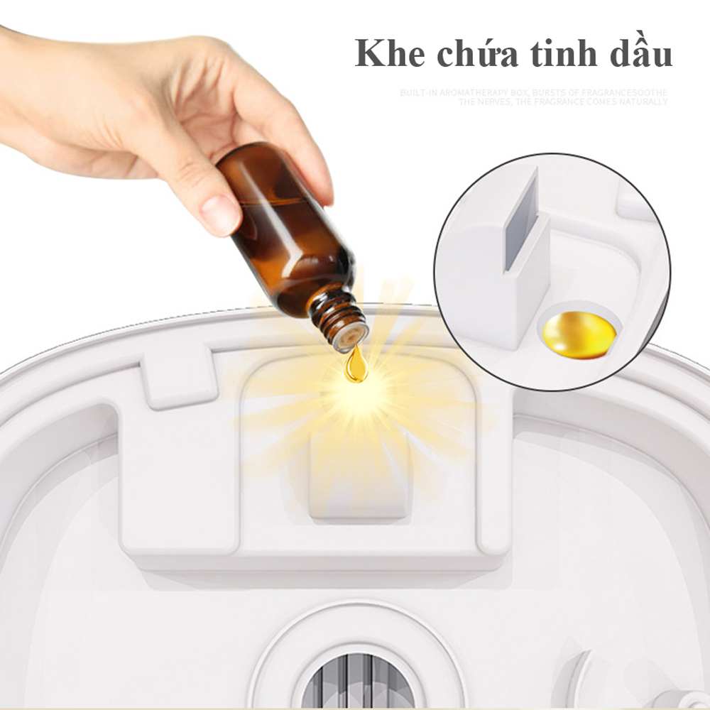 Máy phun sương tạo độ ẩm khuếch tán tinh dầu AST-ZG512 công suất 25W, dung tích 4L tạo ẩm và khử mùi không khí phạm vi 12-35m2, máy phun sương làm mát thông minh