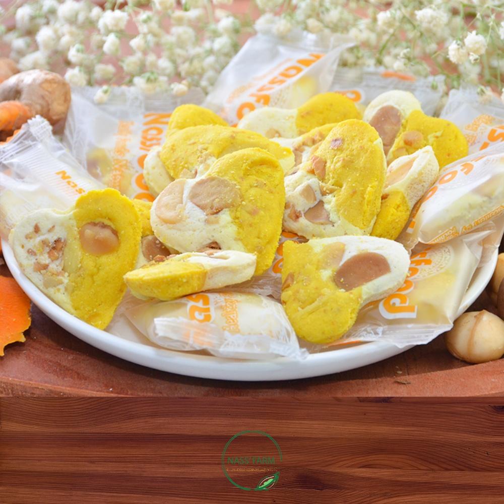 Bánh quy hạt Mắcca &amp; Nghệ hình trái tim dễ thương ít đường - Hộp 12 bánh/45G