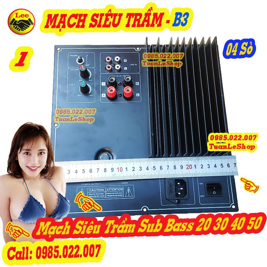 MẠCH SIÊU TRẦM NGUỒN XUYẾN 4 SÒ B3 - KÉO SUB 25 30 40 50