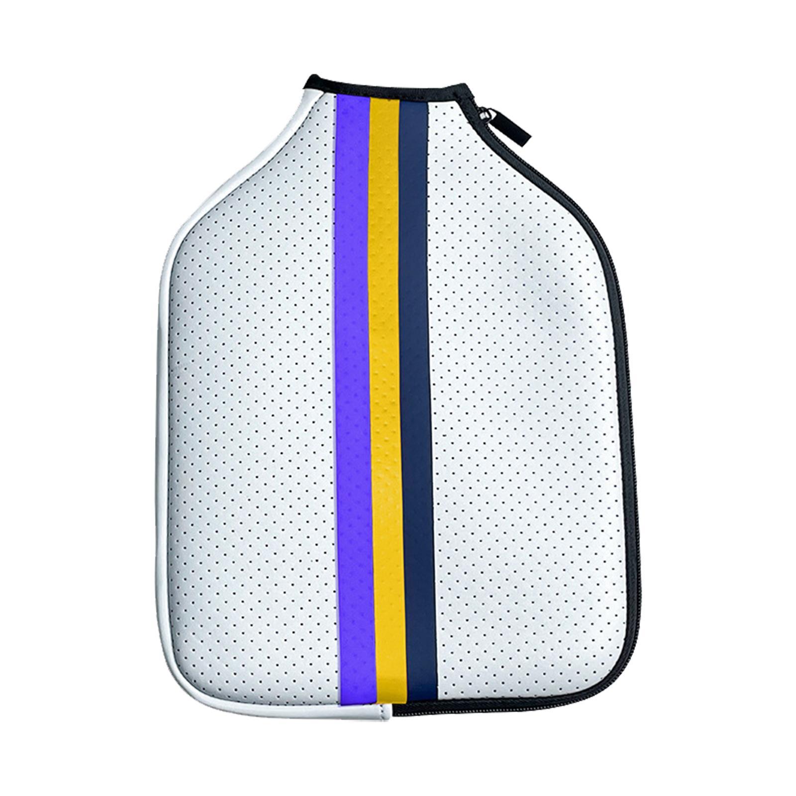 Racket Sleeve Neoprene Pickleball Paddle Cover Waterproof Protector Accessories Gift Zipper Pickleball Head Cover for Exercise Training