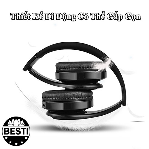 Tai Nghe Chụp Tai Bluetooth Chống Ồn GS-H3 Cao Cấp, Headphone Bluetooth Chụp Tai Có Mic Đàm Thoại Tiện Lợi, Tai Nghe Bluetooth Không Dây Pin Cực Khỏe Bluetooth 5.0 Cao Cấp - Hàng Chính Hãng