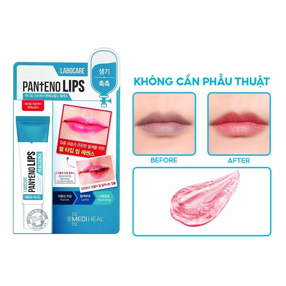 Son dưỡng Mediheal dưỡng ẩm, mờ thâm làm mềm môi ban ngày Labocare Panteno Healssence 10ml