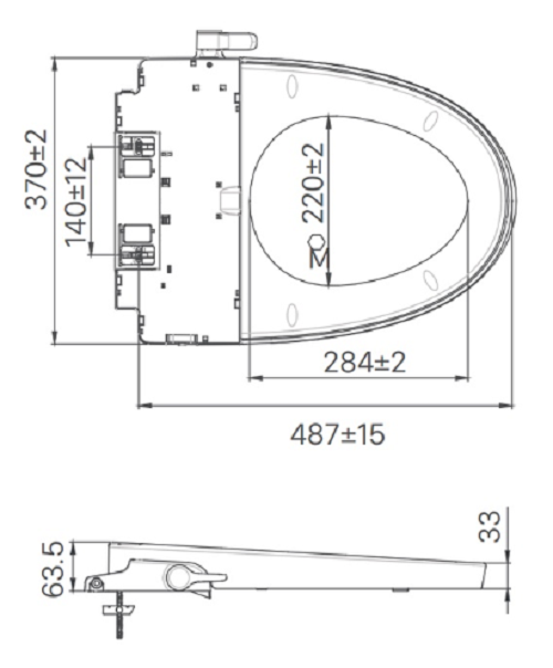 Nắp bồn cầu tự rửa thông minh xịt rửa, vệ sinh phụ nữ INAX CW-S32 (Hàng chính hãng)