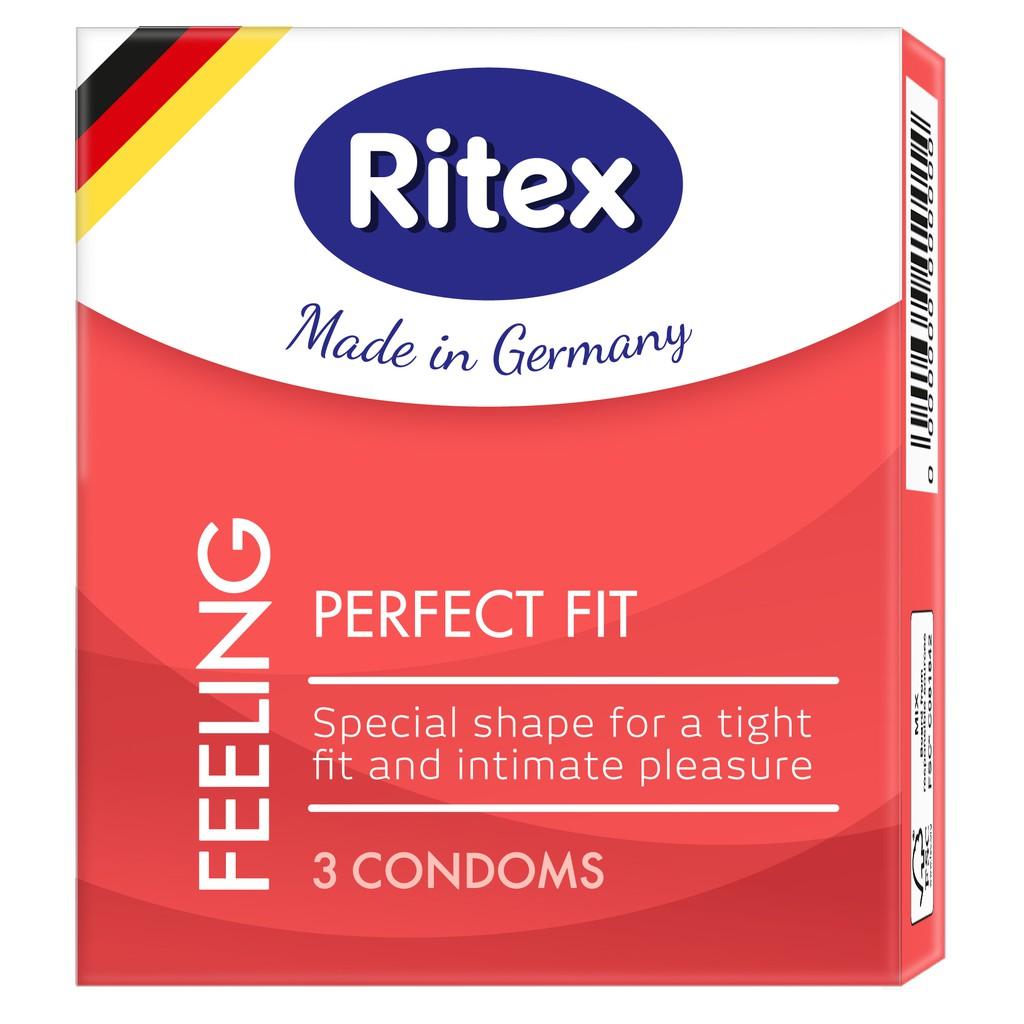 Bao cao su Ritex Feeling, siêu mỏng ôm sát, hộp 3 chiếc