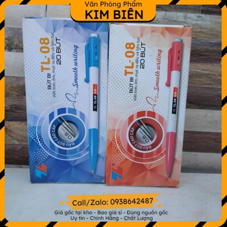 ️sỉ vpp,sẵn hàng️ Bút bii ngòi to 0.8mm(combo 20 bút) TL08 - VPP Kim Biên