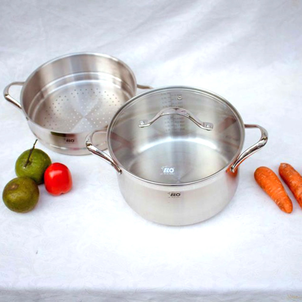 Bộ 5 nồi Inox thân đúc ELO Zurich Premium tặng 1 đồ chơi chó cao su Skye