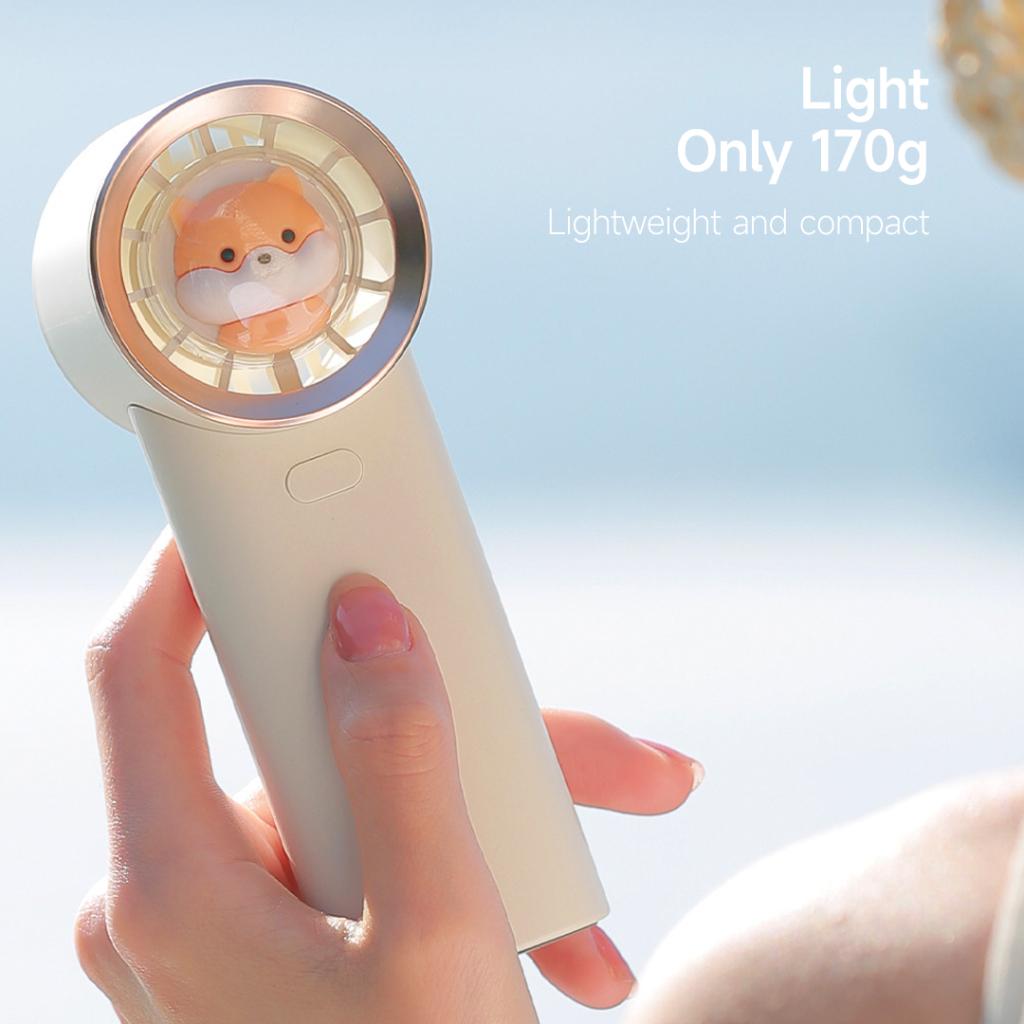 Xiaomi Youpin 3Life Quạt Mini Cầm Tay Chạy Pin Thiết Kế Đáng Yêu Mạnh Mẽ Dùng Khi Đi Du Lịch Ngoài Trời Hàng nhập khẩu