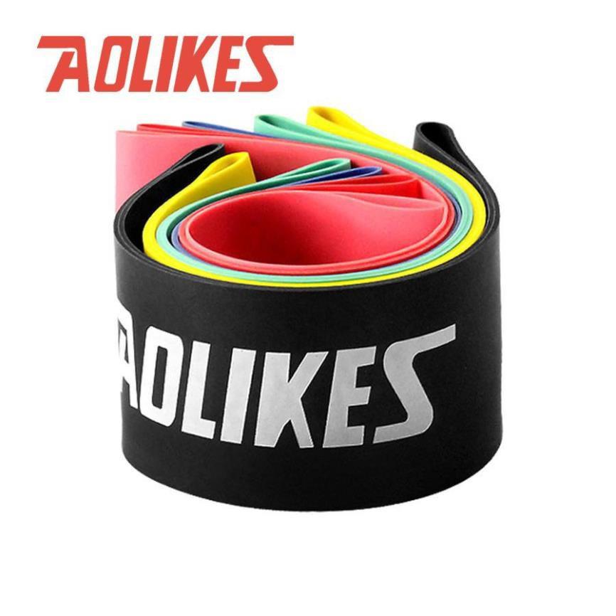 Bộ 6 Dây Cao Su Kháng Lực Mini Band Aolikes Tập Chân Mông Cao Cấp Aolikes AL-3601