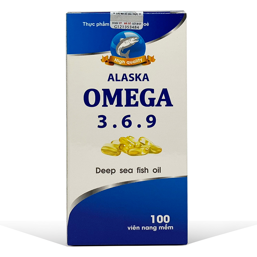Thực phẩm bảo vệ sức khỏe Dầu cá Alaska Omega 3.6.9 cải thiện thể lực