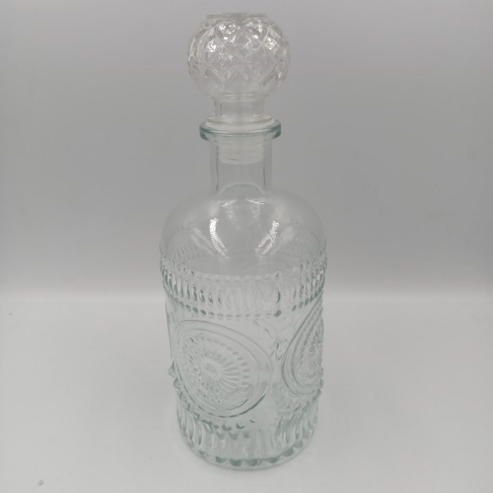 Chai Thuỷ Tinh Trụ Tròn Dung Tích 960 ML Trong Suốt , Sang Trọng