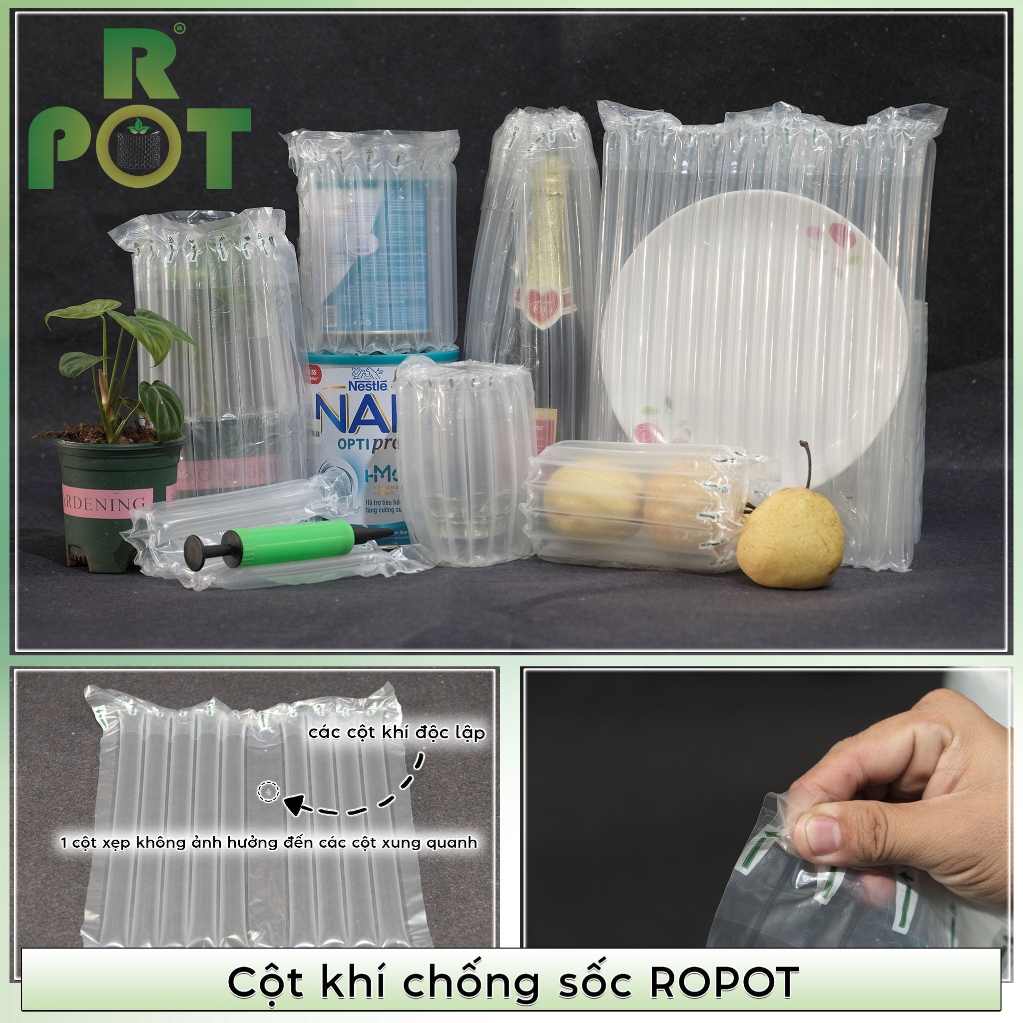 Cột Khí Chống Sốc Cao 40 Cm x 50M