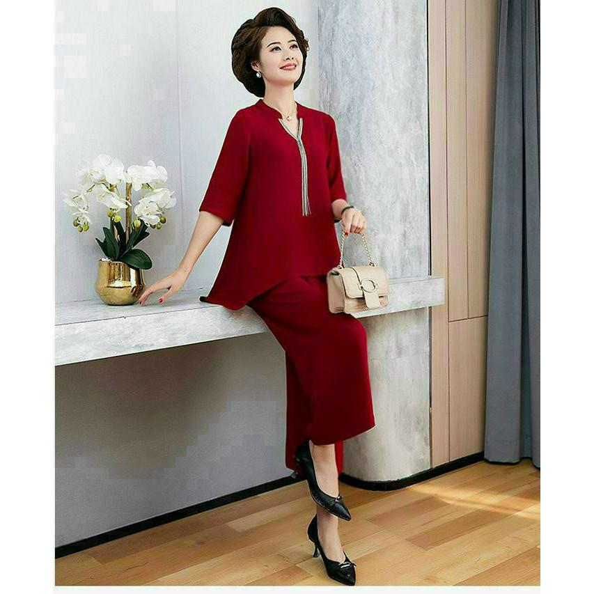 SET BỘ FROM RỘNG ĐÍNH PHỤ KIỆN TUA RUA - THỜI TRANG GK