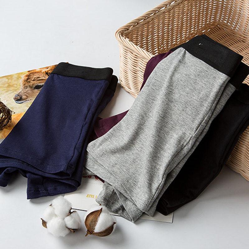 4 Cái/lốc Quần Short Nam Quần Lót Quần Lót Boxer Dành Cho Người Đàn Ông Quần Lót Cotton Túi Cất Cánh Nam Chồng Nhiệt Thoáng Khí Trung Kế