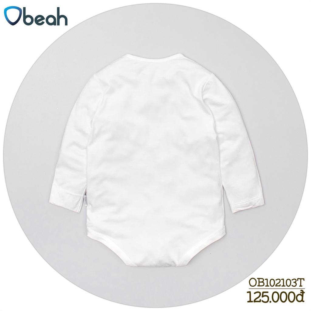 Áo body tam giác Obeah màu trắng Fullsize 59 đến 90 cho bé yêu từ 0 đến 24 tháng