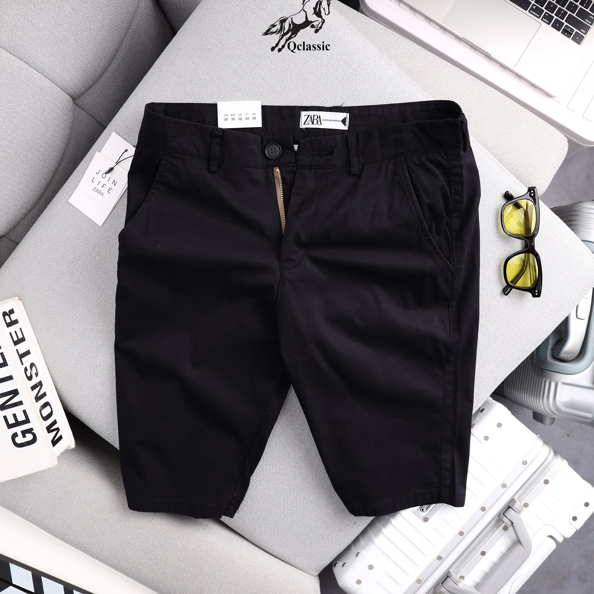 Quần short nam kaki Hàn Quốc co giãn bền màu hợp thời trang