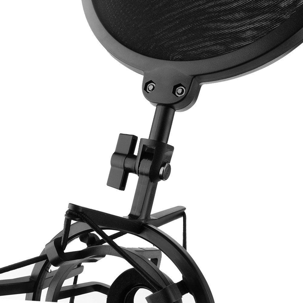 Bộ Shock Mount Kèm Màng Lọc Âm Cho Micro Hát Live Stream YL-101 AZONE