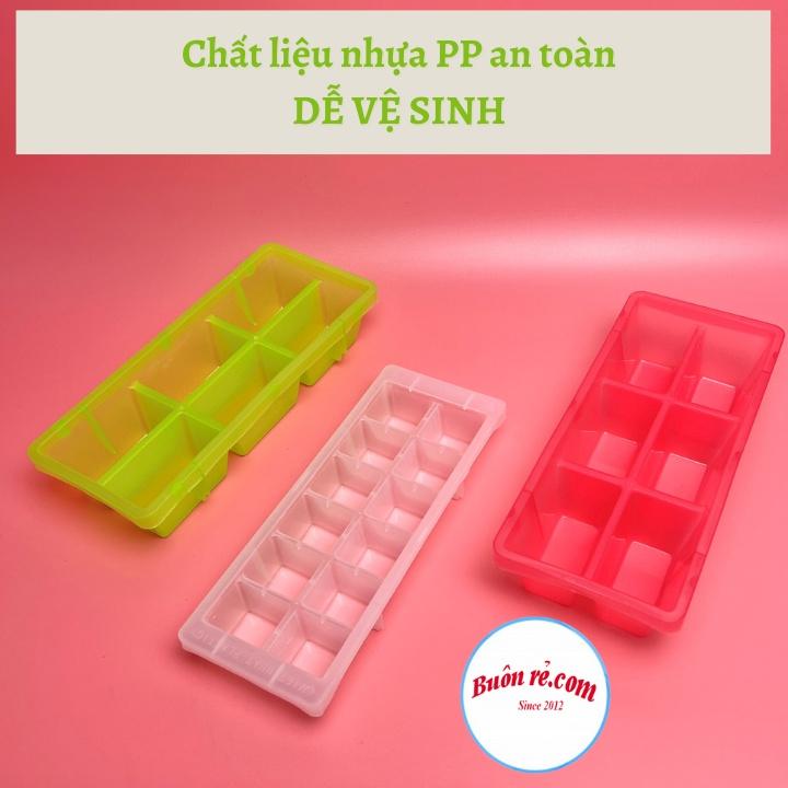 Khay làm đá, khuôn thạch 6 viên và 12 viên (MS 6960/6961) nhựa Việt Nhật, vỉ đá làm khuôn kẹo dẻo -Buôn rẻ 01638