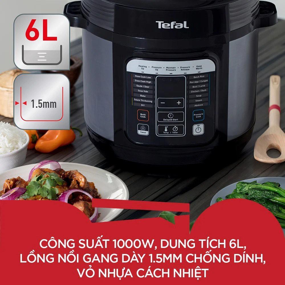 Nồi áp suất điện Tefal CY601868 - 6L 1000W - Hàng chính hãng