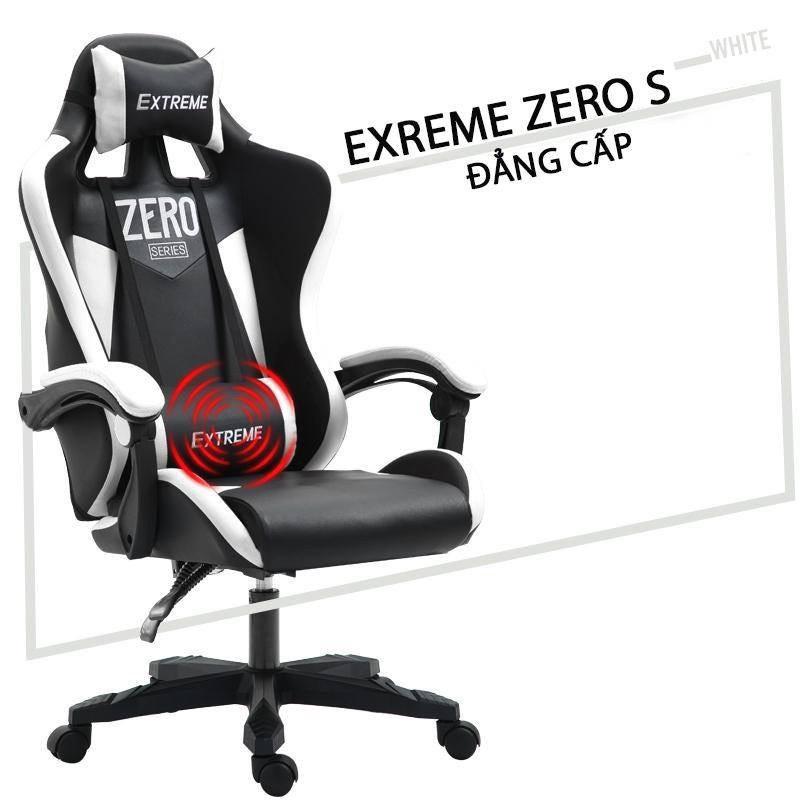 Ghế game EXTREME Zero S - Ghế gameming bọc da, ngả lưng kèm gối massa