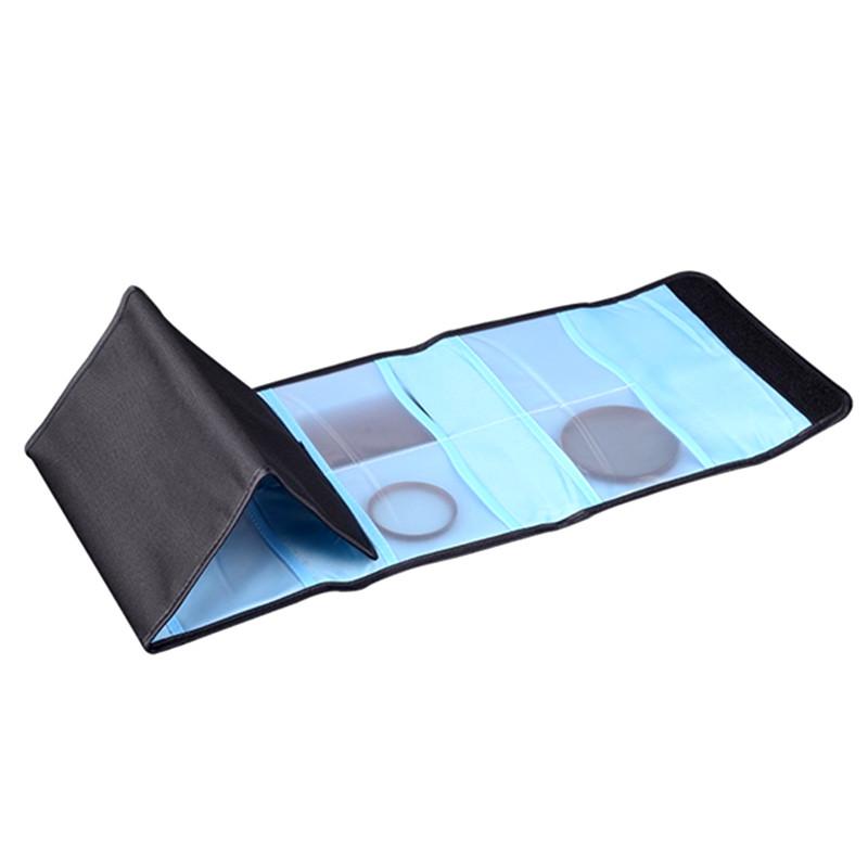 Túi 1-3-4-6 Túi Bộ Lọc Ống Kính Máy Ảnh Hộp Đựng Túi Đựng Cho Kính Lọc Cokin P Series Vuông Cỡ Kính 25-82Mm Gương Vuông Màu Sắc: 6 Túi