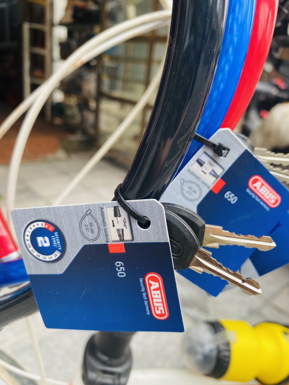 Khóa dây xe đạp ABUS 650/55, khóa xe đạp, khóa dây cửa cổng